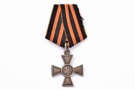 badge, Cross of St. George, Nr. 205354, 4th class, silver, Russia, 41 х 34 mm, 11.2 g