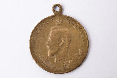 piemiņas žetons, Lielā kara piemiņai, Imp. NII, bronza, Krievijas Impērija, 1912 g., 31 x Ø26 mm, 5.42 g