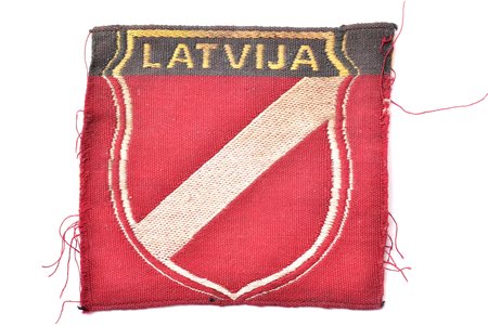 нашивка, Латышский легион, Латвия, 40-е годы 20го века, 61 x 65 мм