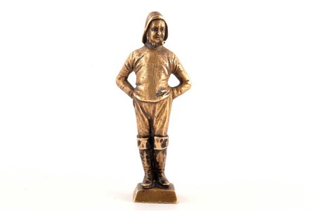 статуэтка, "Моряк", бронза, 11.8 см, вес 234 г., начало 20-го века
