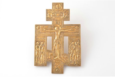 krusts, Kristus Krustā Sišana, vara sakausējuma, liešana, Krievijas impērija, 19. gs., 23.3 x 15 x 0.5 cm, 645.7 g.