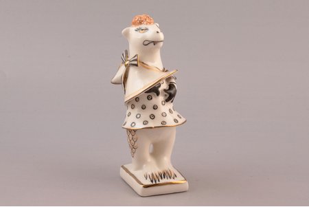 figurine, Dragon - girl, porcelain, Riga (Latvia), sculpture's work, shape and handpainting by Antonina Pashkevich, h 14.5 cm