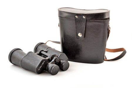 binoculars, БПЦ 7x50, ЗОМЗ (Optical-Mechanical factory of Zagorsk), No. 81017415, metal, leather, USSR, the 70-80ies of 20th cent., 19 x 20 cm, in the case, practically unused condition