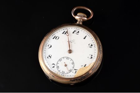 pocket watch, Switzerland, Germany, silver, 800 standart, 72.36 g, 6.1 x 5.1 cm, Ø 51 mm, mechanism in working order, inner cover - metal, hours hand is missing, defects on the dial