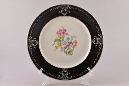 plate, porcelain, J.K. Jessen manufactory, Riga (Latvia), 1936-1939 / 1941-1944, Ø 24.8 cm, third grade