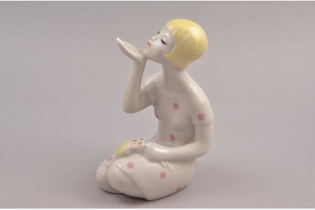 figurine, Dandelion, porcelain, Riga (Latvia), USSR, Riga porcelain factory, molder - Aina Mellupe, the 60-70ies of 20th cent., 14 cm