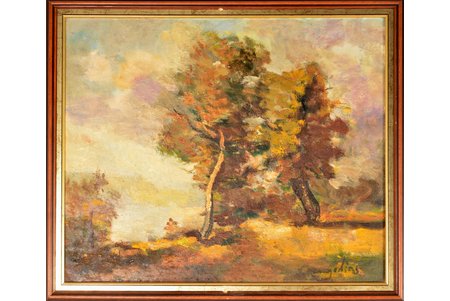 Karagodins Nikolajs (1922-2015), "Agrs rīts", 2003 g., audekls dublēts uz kartona, eļļa, 53.5 x 64.5 cm