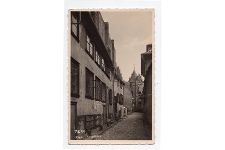 фотография, вид Старой Риги, Рига, Латвия, 20-30е годы 20-го века, 13.6х8.6 см