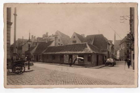 фотография, Старая Рига, Латвия, 20-30е годы 20-го века, 13.8х8.8 см