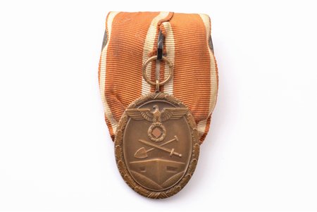медаль, За сооружение оборонительного вала ("За работу по защите Германии"), Третий Рейх, Германия, 1939-1944 г., 45.5 x 32.5 мм