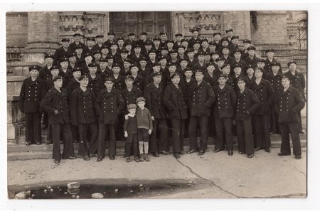 фотография, Латвийская армия, Латвийский Военный флот, Лиепайский Военный порт, Латвия, 20-30е годы 20-го века, 13.5х8.5 см
