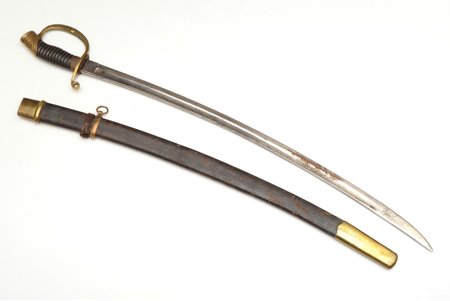 sabre, Nicholas II, blade of artillery sabre, Zlatoust, total length 87.8 cm, blade length 74.2 cm, Russia, the border of the 19th and the 20th centuries