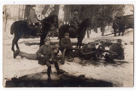 fotogrāfija, Latvijas armija, Brīvības cīņas, Latvija, 20. gs. sākums, 14х8.8 cm