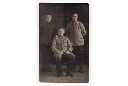 fotogrāfija, Latviešu strēlnieku bataljoni, Latvija, Krievijas impērija, 20. gs. sākums, 13.5х8.5 cm
