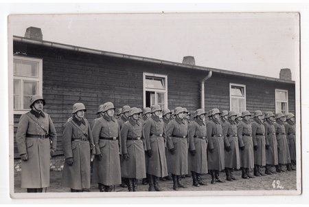 фотография, легионеры СС, Латвия, Германия, 40е годы 20-го века, 13.8х8.8 см