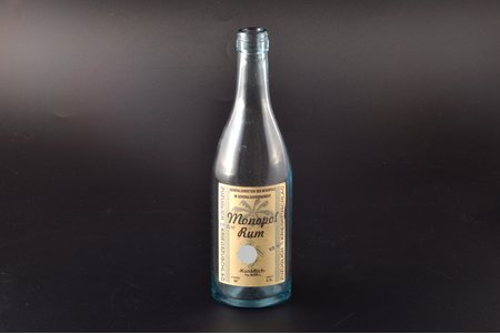bottle, "Monopol Rum", Third Reich, Germany, the 40ies of 20th cent., h 20.3 cm