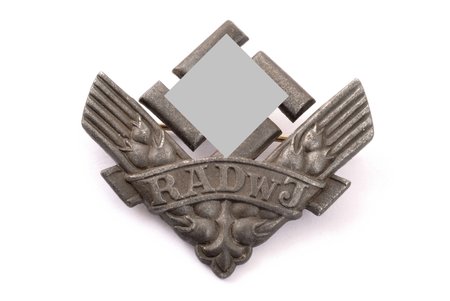 badge, RADwJ (Reich Labor Service for Female Youth), Germany, 30-40ies of 20th cent., 41 x 37.5 mm, 9.99 g