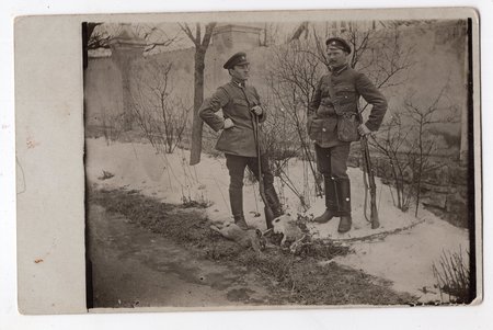 photography, Latvian Army, hunters, Latvia, 20-30ties of 20th cent., 13.8х8.8 cm