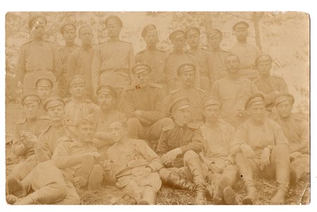 fotogrāfija, Krievijas Impērijas armija, Latviešu strēlnieku bataljoni, Krievijas impērija, 20. gs. sākums, 14х9 cm