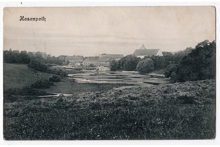 postcard, Aizpute, Latvia, Russia, beginning of 20th cent., 14х9 cm