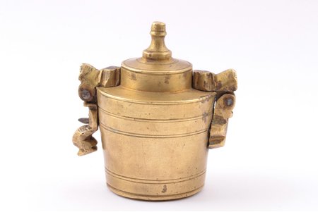 atsvaru konteiners, bronza, Krievijas impērija, h 6, Ø 4.2 cm, svars 205 g