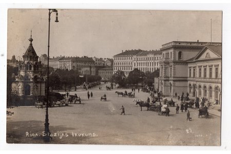 photography, Riga, Dvinsky railway station, Latvia, 20-30ties of 20th cent., 13.5х8.5 cm