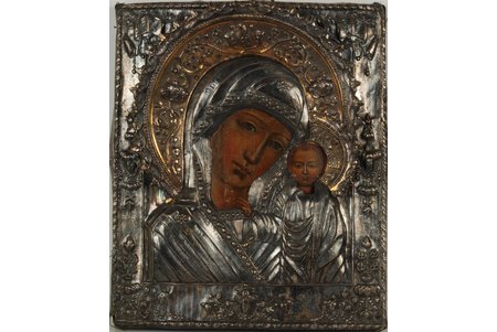 Kazan Mother of God, board, silver, Russia, the 18th cent., 32 x 27 cm