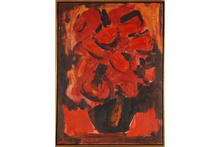 Kalmite Janis (1907 - 1996), Flowers, 1969, canvas, oil, 89 x 66 cm