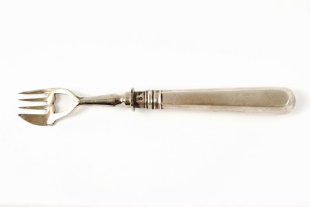fork, silver, 84 standard, the 2nd half of the 19th cent., St. Petersburg, Russia, 17 cm