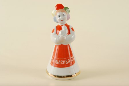 figurine, Moscow 85, festival, porcelain, Riga (Latvia), USSR, Riga porcelain factory, the 70-80ies of 20th cent., 13 cm, 1st class