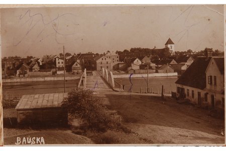 postcard, Bauska, 20-30ties of 20th cent.