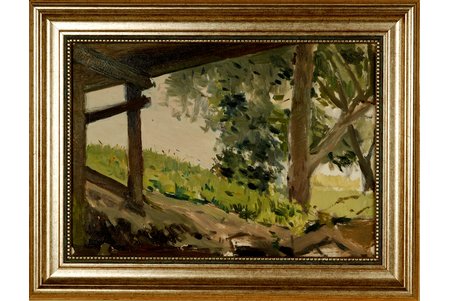 Pankoks Arnolds (1914-2008), Landscape, carton, oil, 25 x 35 cm