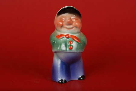 figurine, Salt-cellar "Old man", porcelain, Riga (Latvia), J.K.Jessen manufactory, the 30ties of 20th cent., 8.5 cm