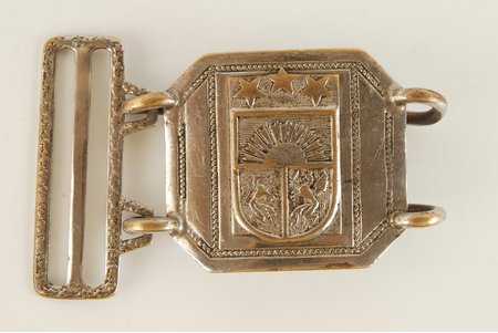 buckle, Police, Latvia, 20-30ies of 20th cent., 5 x 8 mm