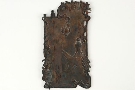 cover plate, silver, Pyotr Milyukov, art-nouveau, 84 standard, 91.5 g, the beginning of the 20th cent., Russia, 19 x 10 cm