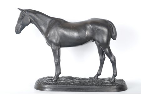 figurative composition, Wild horse, cast iron, 31 x 38 cm, weight 6090 g., USSR, Kusa, 1952