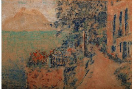 Metuzāls Eduards (1889–1978), Šveice, 1970 g., papīrs, pastelis, 26 x 38 cm