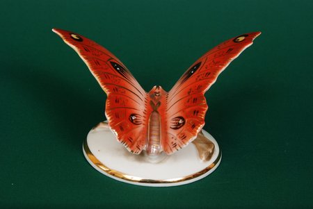 figurine, Butterfly, porcelain, Riga (Latvia), USSR, Riga porcelain factory, the 50ies of 20th cent.